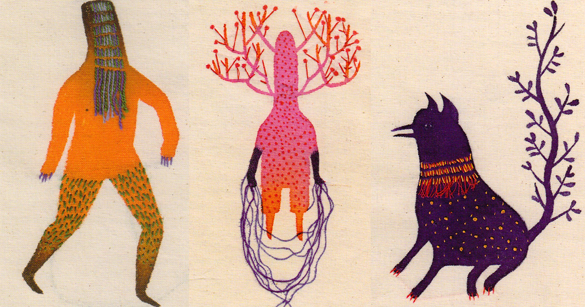 Martian Gargoyles and Lunar Fish: Chilean Artist Alejandra Acosta’s Wondrous Embroidered Illustrations for This World’s First Book Theorizing Life on Other Worlds